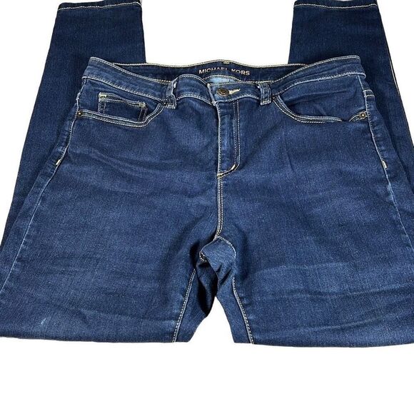 Michael Kors Women's Izzy Skinny Jeans Slim Fit Denim Stretch Blue Size 10 - Picture 2 of 8